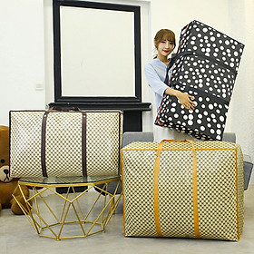 Mua Túi Bạt Size Lớn Chống Thấm Đựng Chăn  Quần Áo Đa Năng Có Khóa Kéo Tiện Lợi - Giao Hoa Văn Ngẫu Nhiên
