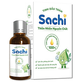 COMBO Chai Nước Tắm Gội Thảo Dược Sachi 250ml & Tinh Dầu Tràm Thiên Nhiên Nguyên Chất Sachi 30ml