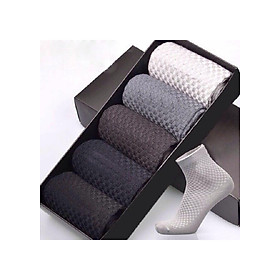 Hộp 5 Đôi Tất Nam Cao Cấp Khử Mùi CT6 Sang Trọng 