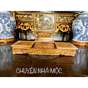 Mua Tam sơn gỗ gõ đỏ nguyên khối (bàn phụ- bàn trà)