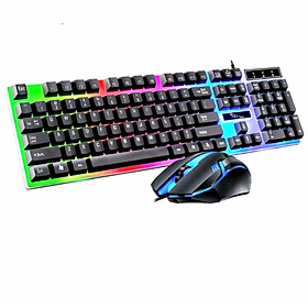 Mua BỘ BÀN PHÍM GIẢ CƠ +CHUỘT CHO MÁY TÍNH BÀN LAPTOP  CÓ ĐÈN LED MÀU CỰC ĐẸP HÀNG CHUẨN CHẤT LƯỢNG GIÁ TỐT