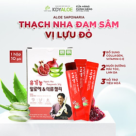Thạch collagen nha đam sâm lựu đỏ hữu cơ hỗ trợ đẹp da