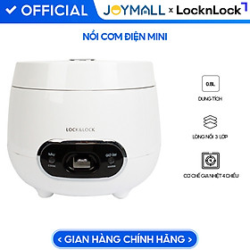 Mua Nồi cơm điện Lock & Lock 0.8L màu trắng EJR426WHT  Hàng chính hãng  công suất 250W  lòng nồi phủ lớp chống dính-JoyMall