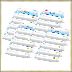 Giấy Ướt LEC 99,9% Nước Tinh Khiết E-163 (80 tờ x 20 gói)