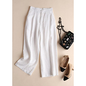 Quần đũi suông nữ cúc trước Haint Boutique HB38