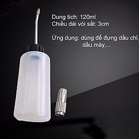 Mua Bình châm dầu đầu quay kim loại dung tích 120ml sử dụng đựng dầu châm nhớt  châm dầu cho máy...