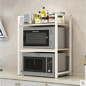 Kệ lò vi sóng nướng 2 tầng 53x35x80cm - kệ nhà bếp đa năng