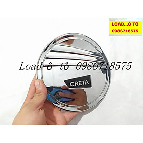 Ốp Nắp Xăng Xe Huyndai Creta 2022-23 Mẫu Nhựa ABS Mạ Crom Sáng Bóng