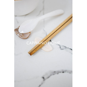 Gác Đũa, Kê Đũa Trai Trắng Hình Kẻ Gân Tinh Tế, Gác Đũa Trang Trí Decor Phong Cách Châu Á | Cappiano Home