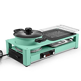Mua Bếp Lẩu Nướng Điện 2 Trong 1 Đa Năng Chế Độ Điều Khiển Nhiệt Độc Lập Có Thể Nướng Như Bếp Than Hoa