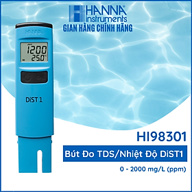 Mua Máy Đo Tổng Chất Rắn Hòa Tan (TDS) /Nhiệt Độ Thang Thấp Bỏ Túi Tặng Kèm Gói Dung Dịch Để Hiệu Chuẩn Máy HANNA  HI98301