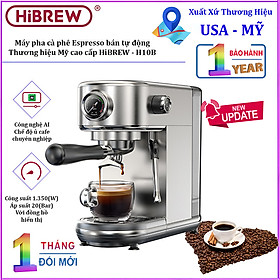 Mua Máy pha cà phê bán tự động Espresso  Cappuccino  Latte. Thương hiệu Mỹ cao cấp HiBREW - H10B. HÀNG CHÍNH HÃNG