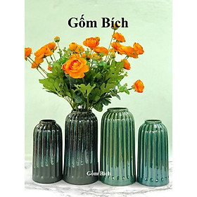 Mua Bình Hoa Lọ Hoa Dáng Lồng Chim Men Hỏa Biến Gốm Sứ Bát Tràng - Gốm Bích