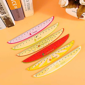 Thước Kẻ Cute Hình Hoa Quả 15cm - Màu Ngẫu Nhiên