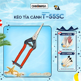 Mua Kéo tỉa cành cao cấp Nhật Bản  Chikamasa T-55SC chiều dài lưỡi 48mm - lưỡi thép không gỉ chất lượng cao siêu bén - Cắt ngọt  không bám dính  liền sẹo nhanh