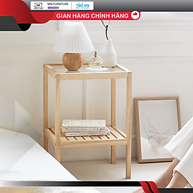 Mua KỆ GỖ TRANG TRÍ MẶT KÍNH - GLASS SHELF NATURAL