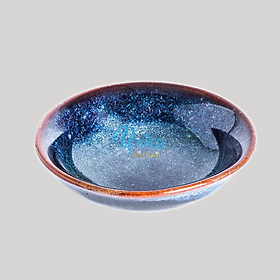Mua Đĩa Muối Men Xanh Hoả Biến - Đĩa Gia Vị Men Xanh Hoả Biến (đường kính 8cm) - Gốm Sứ Cao Cấp Unika Bát Tràng
