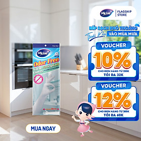 Găng tay dáng dài Nitrile không mùi MyJae rửa chén, bát, dọn dẹp nhà cửa 38CM