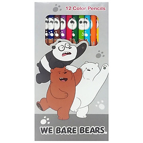 Chì Màu Dài We Bare Bears 218 - Mẫu 2 - Bao Bì Màu Xám