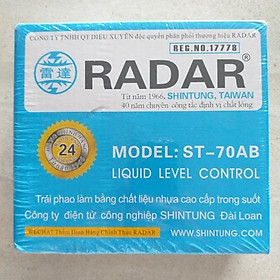 Mua Phao điện thông minh RADAR  chống cạn bồn nước  ngắt điện máy bơm tự động (Bảo hành 24 tháng)