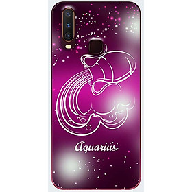 Ốp lưng dành cho Vivo Y15 mẫu Cung hoàng đạo Aquarius (hồng)
