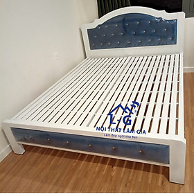 Mua Giường sắt hộp kiểu gỗ cao cấp ngang 1m8x2m_LG55518