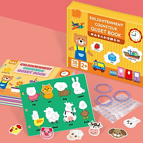 Học Liệu Bóc Dán Montessori Thông Minh Cho Bé, Học Liệu Busy Book 17 Chủ Đề Đa Dạng Dùng Nhiều Lần - Orgavil