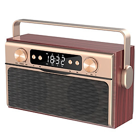 X5 Portable Wireless Bluetooth 5.0 Speaker 20W Loudspeaker Alarm Clock FM Radio MP3 Player Support TF Card U Disk Line