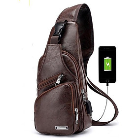 Túi Đeo Chéo Nam, Balo Đeo Chéo Nam Thời Trang FttLeather Thiết Kế Trẻ Trung, Kiểu Dáng Hiện Đại (3 Màu)