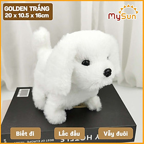 Đồ chơi con chó Robot biết đi, biết sủa, vẫy đuôi thông minh MySun