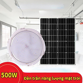 Mua Đèn năng lượng mặt trời 400W 500W Đèn trần năng lượng mặt trời  Đèn LED ban công