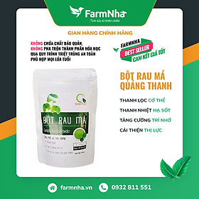 Bột rau xanh má Quảng Thanh 100% Organic chuẩn chỉnh xuất khẩu FDA Hoa Kì - Giải độc, đuối gan lì, thanh nhiệt độ khung hình, hạn chế nhọt, thực hiện đẹp nhất domain authority, detox