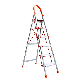 Mua Thang nhôm ghế gia đình 6 bậc SUMIKA SK306 - Chiều cao 1.5m  tải trọng 150kg