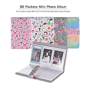 96 Túi Album Ảnh Nhỏ cho Fujifilm Instax Mini 9 8 7s 70 25 50s 90 Phim Màu Giấy -Màu Mẫu 4