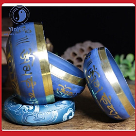 Chuông Xoay Nepal Ấn Độ Màu Xanh