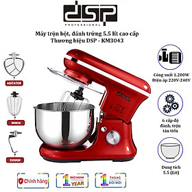 Mua Máy trộn bột  nhào bột  đánh trứng cao cấp DSP KM3043 có 6 mức độ Công suất: 1200W  Dung tích: 5 lít - HÀNG CHÍNH HÃNG