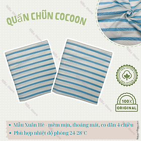 [TẶNG QUÀ] Quấn Chũn Thần Thánh COCOON Thần Thánh Cho Bé Sơ Sinh Giúp Bé Ngủ Ngon, Sâu Giấc, Chống Giật Mình. Chất Liệu 100% Cotton Tự Nhiên Co Dãn 4 Chiều, Màu Sắc Nhẹ Nhàng. Tặng Vòng Dâu Tằm Tự Nhiên