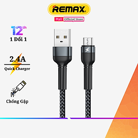 Mua Cáp Sạc Nhanh Micro USB Remax RC-124m Dòng Sạc Tối Đa 2.4A Truyền Dữ Liệu Dài 1M Hàng Chính Hãng Remax