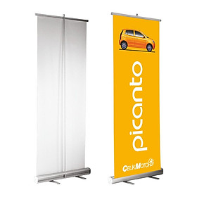 Hình ảnh Standee, giá cuốn nhôm loại tốt 60x160cm