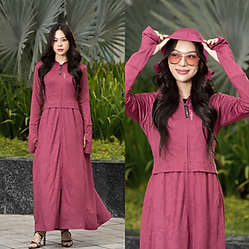 LAROMA Áo Chống Nắng DÁNG DÀI Vải Coolair UV Dệt 2 lớp | UPF50+ | Vải Thơm | Làm Mát | Thoáng Khí | Thời Trang | Đa Dụng