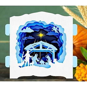 Thiệp giấy 3d trang trí nhà cửa ,quà tặng sinh nhật , quà tặng giáng sinh mẫu 17