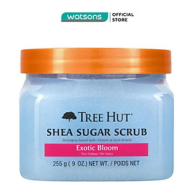 Tẩy Tế Bào Chết Cơ Thể Tree Hut Shea Sugar Scrub Exotic Bloom Giảm Căng Thẳng 255g