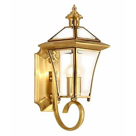 Mua Đèn tường SERINA đồng kính trang trí trong nhà  ngoài trời tặng kèm bóng LED chuyên dụng