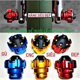 BỘ 2 CÁI ĐẦU GÙ CHỐNG ĐỔ BÁNH XE TRƯỚC XE MÁY CAO CẤP