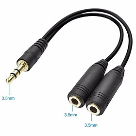 Mua Cáp Gộp Loa  Dây Cáp Gộp Dây Loa 2 Vào 1 Audio Và Mic 3.5mm Loại Tốt.Jack Gộp Tai Nghe 3.5 Bọc Chống Đứt.Homecomputer