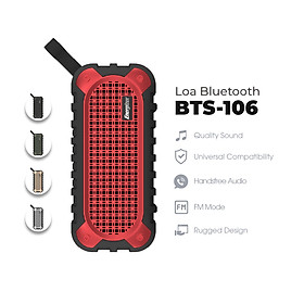 Loa Bluetooth di động Energizer BTS-106 kiêm sạc dự phòng – Kết nối bluetooth 5.0, Tích hợp micro, hỗ trợ FM radio, thẻ Micro SD, cổng sạc USB-A -…