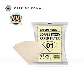 Giấy lọc V60 không tẩy trắng Made in Japan CAFE DE KONA