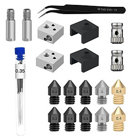 20Pcs 3D  Nozzles   Tube Silicone Sleeve for  8 Cleaning