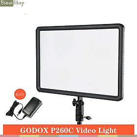 Mua Đèn Led Godox P120C/ P260C - Đèn LED Siêu Mỏng Dành Cho Máy Ảnh Và Máy Quay  Nhiệt Độ Màu 3300K-5600K  Công Suất Tối Đa 30W - Hàng chính hãng