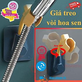 Mua Giá Treo Vòi Hoa Sen  đế Kẹp Vòi Sen Vòi Xịt Toilet Xoay 360 độ Dán Tường Bằng Nhựa Không Cần Khoan đục Không Lo Gỉ Sét. - Tròn